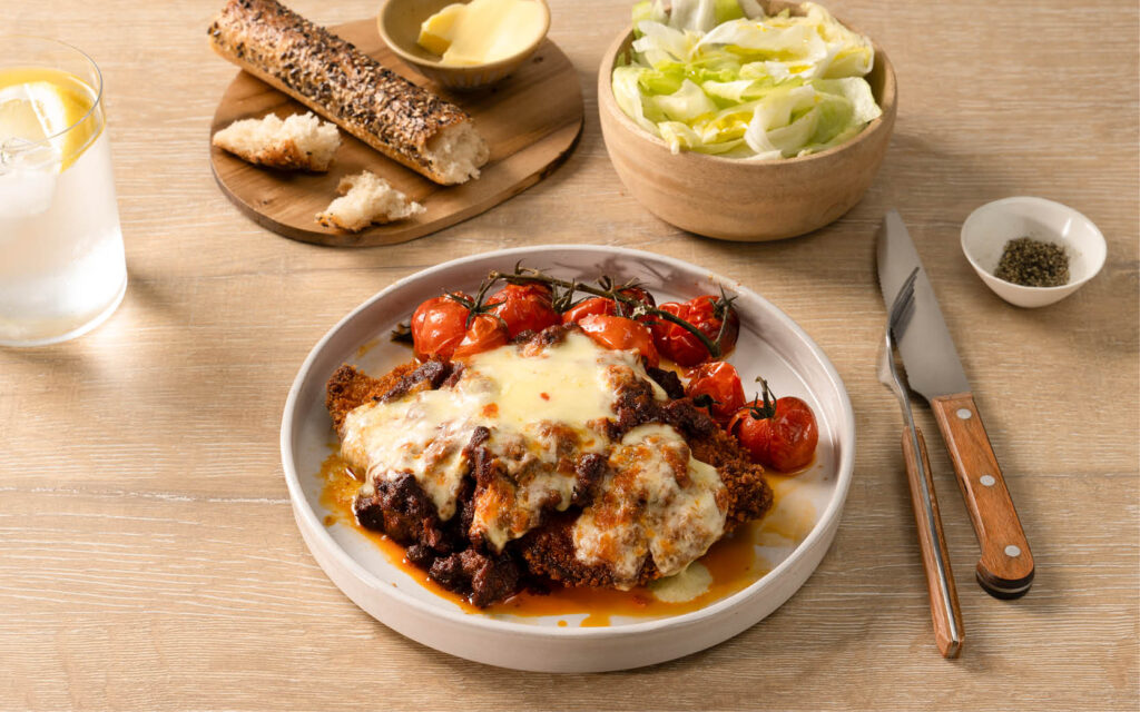 Farmyard Chicken schnitzel blog bolognese parmi 800x500 1